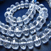 8 Inches - AA high Quality - Super Sparkley Crystal Quartz Faceted Rondell beads -size 7-8mm Approx